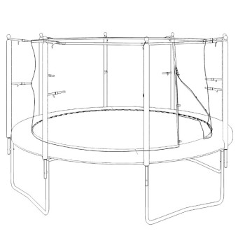 Батут UNIX Line Simple 12 ft Green (inside)