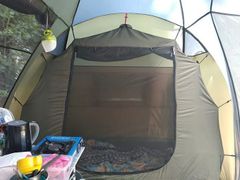 Палатка Canadian Camper SANA  PLUS 4 (зеленая)