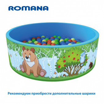 Сухой бассейн Romana Зверята ДМФ-МК-02.52.01