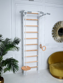 Детский спортивный комплекс PERFETTO SPORT PS-112 Scala in legno (bianco-naturale)