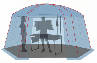 Тент-шатер CANADIAN CAMPER Summer House (синий)