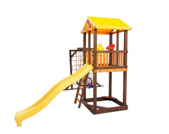 Игровой комплекс Perfetto sport «Pitigliano-9» + качели Паутина