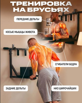 Турник Р 3в1 1 НК (черный)