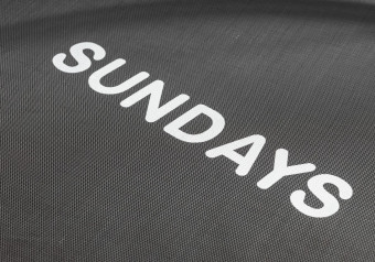 Батут Sundays Favorite Premium 10FT, с сеткой, с лестницей (желтый)