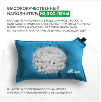 Самонадувающаяся подушка RSP Sweet (Светло-синяя)