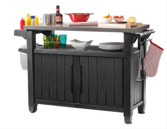 Столик для барбекю Keter UNITY XL 207L (графит)