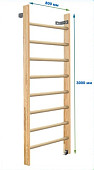 Шведская стенка Dinamika ZSO-000074, 300х80 см (щит.сосна)