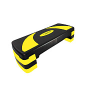 Степ-платформа UNIX Fit для фитнеса 3 уровня, 80 см (желтый)