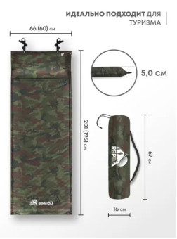 Самонадувающийся коврик RSP Sunny 50 (камуфляж)