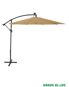 Зонт садовый Green Glade 8013 с LED подсветкой на солнечной батарее