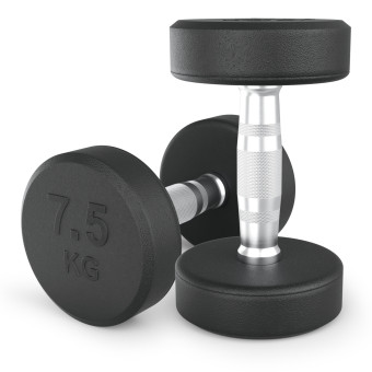 Гантели круглые обрезиненные UNIX Fit PRO (7.5 кг, 2 шт)