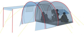 Палатка Canadian Camper TANGA 3 (зеленый)