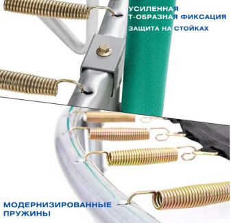 Батут PERFETTO SPORT PREMIUM STRONG 6 (диаметр 1,8м, зеленый)