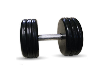 Гантель BARBELL "классик" (с вращающейся ручкой хром, 43 кг)