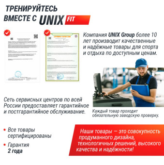 Гантели гексагональные обрезиненные UNIX Fit (27.5 кг, 2 шт)
