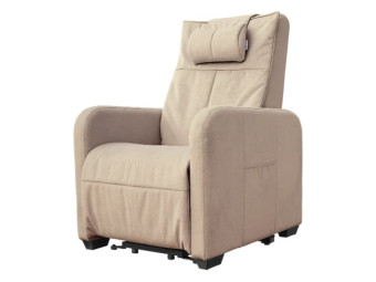 Кресло-реклайнер электрический с подъемом и массажем FUJIMO LIFT CHAIR (Ваниль)