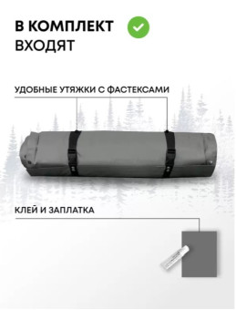 Самонадувающийся коврик RSP Sunny 75 Auto (серый)