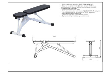 Скамья регулируемая Central Sport Pro, L041