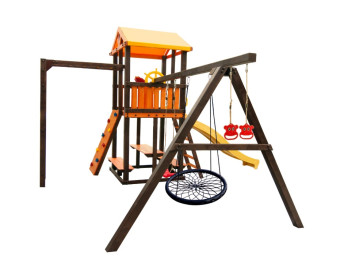 Игровой комплекс Perfetto sport «Bari-7» + качели Паутина