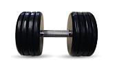 Гантель BARBELL "классик" (с вращающейся ручкой хром, 51 кг)