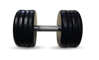 Гантель BARBELL "классик" (с вращающейся ручкой хром, 51 кг)