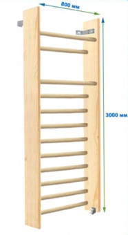 Шведская стенка Dinamika ZSO-003095 по ГОСТ, 300х80 см (массив.сосна)