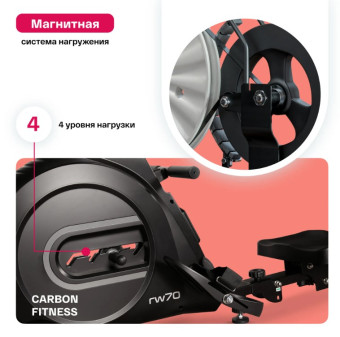 Гребной тренажер домашний CARBON FITNESS RW70