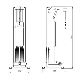 Трицепс станция Central Sport Pro, AR067 (стек 80кг)