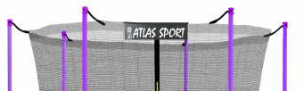 Батут Atlas Sport 252 см (8ft) с внутренней сеткой и лестницей PURPLE