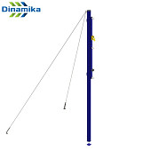 Стойки волейбольные на растяжках Dinamika ZSO-004266 (синий)