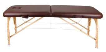Массажный стол Atlas Sport складной 2-с деревянный 60 см. (коричневый)