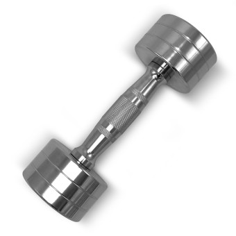 Гантели UNIX Fit PRO круглые, хромированные (4 кг, 2 шт)