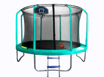 Батут PERFETTO SPORT PREMIUM STRONG 14 (диаметр 4,3м, зелёный)