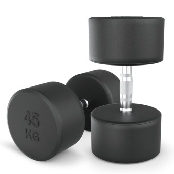 Гантели круглые обрезиненные UNIX Fit PRO (45 кг, 2 шт)