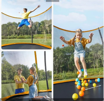Батут PERFETTO SPORT ACTIVITY 10 (диаметр 3м синий)