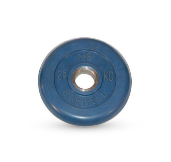 Диск обрезиненный "Barbell" d 51мм (цветной, 2.5 кг)