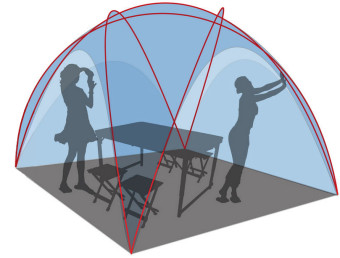 Тент-шатер CANADIAN CAMPER Space One (зеленый)