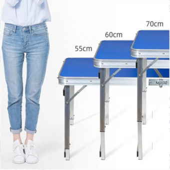 Стол туристический Bison усиленный С-6-60x180 BL (синий)+ 6 стульев