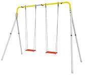 Качели двойные + качели фанерные Romana R.103.28.04 (серый-жёлтый)
