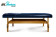 Массажный стол Start Line Relax Comfort синяя кожа (светлое дерево)