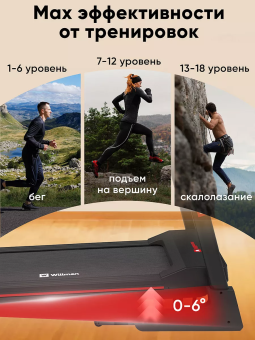 Беговая дорожка Willman (Motiways) T4400F (черно-красная)