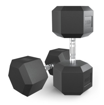 Гантели гексагональные обрезиненные UNIX Fit (40 кг, 2 шт)