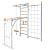 Детский спортивный комплекс PERFETTO SPORT PS-131 Scala in legno con rete 2 (bianco-naturale)