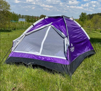 Палатка туристическая Сalviano ACAMPER Domepack 2 (фиолетовая)