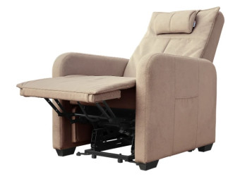 Кресло-реклайнер электрический с подъемом и массажем FUJIMO LIFT CHAIR (Ваниль)