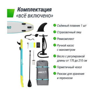 SUP-борд UNIX Line Blue Lagoon (320 см)