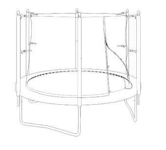 Батут UNIX Line Simple 10 ft Color (inside)