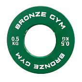 Диск калиброванный BRONZE GYM для пауэрлифтинга (0,5 кг)