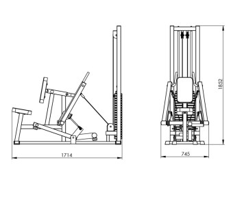 Рычажная тяга Central Sport Pro, AR054 (стек 100 кг)