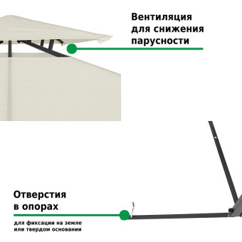 Тент садовый Green Glade 43301